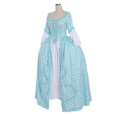 Halloweez Rococo Blue Dress | 18th Century French Royal Style | Victorian Era Inspired Gown - Halloweez